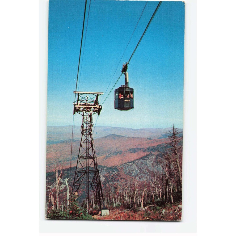 Vintage Cannon Mountain Aerial Tramway Postcard Franconia Notch NH Plastichrome
